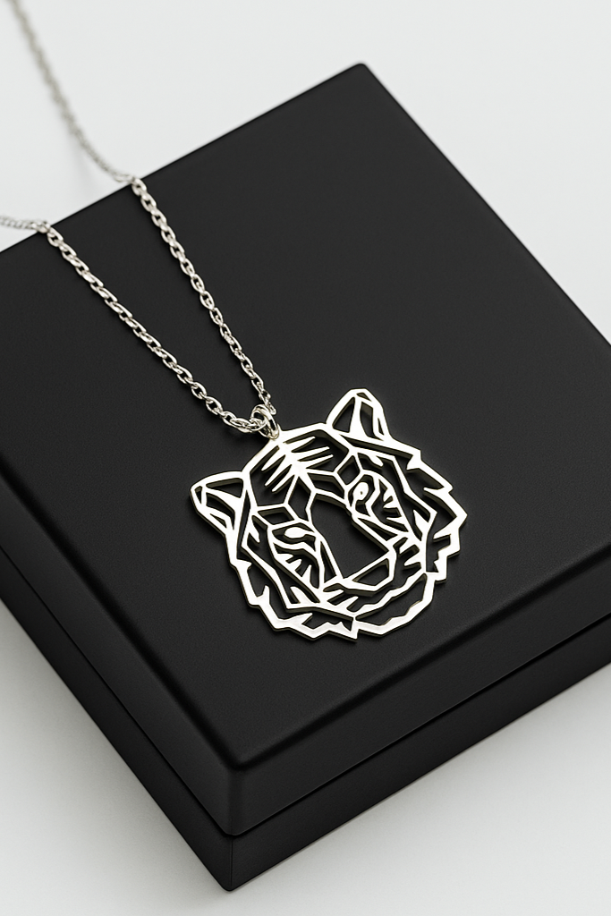 Geometric Tiger Pendant