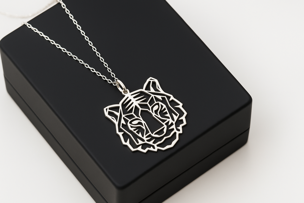 Geometric Tiger Pendant