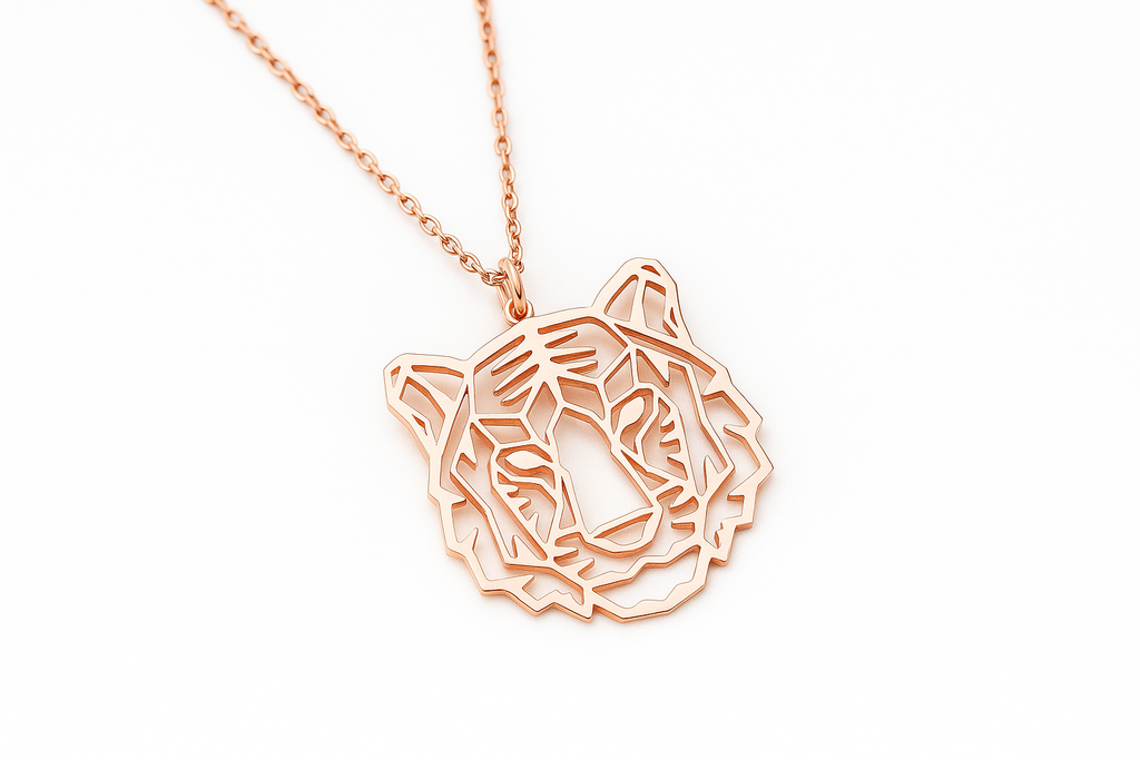 Geometric Tiger Pendant