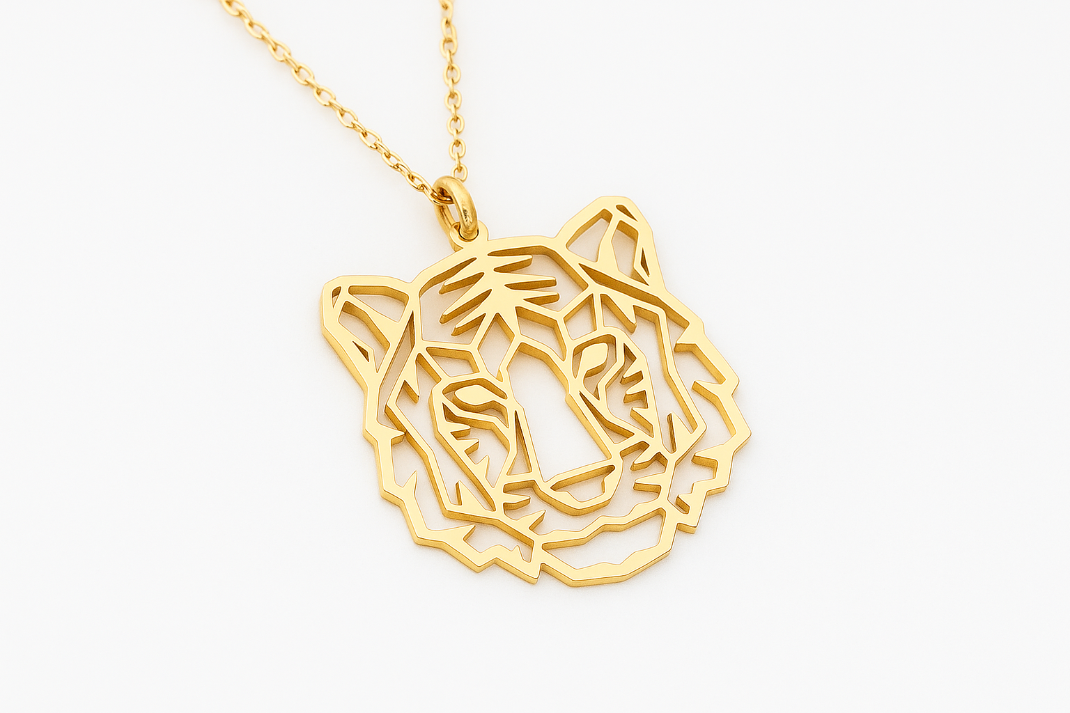 Geometric Tiger Pendant