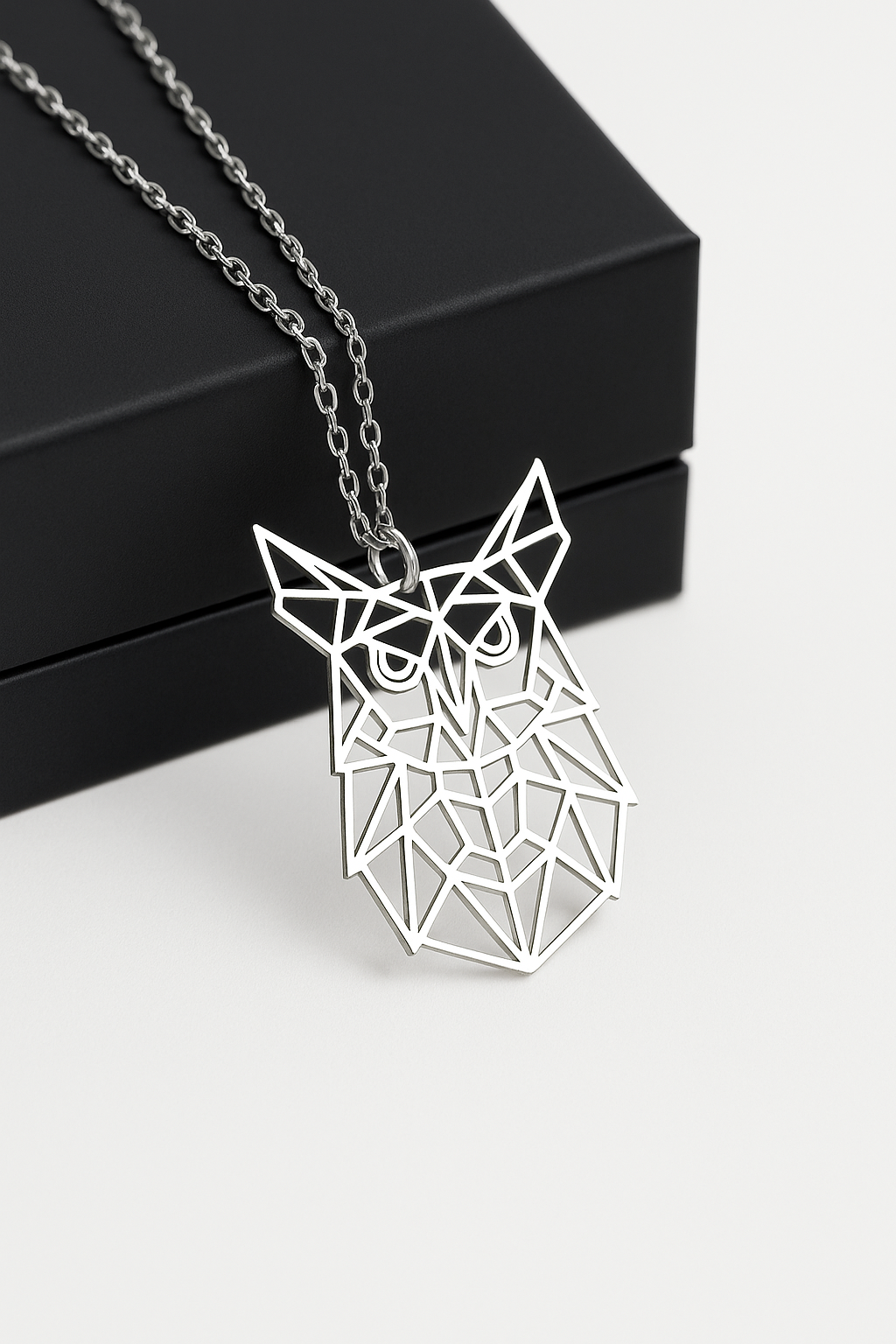 Geometric Owl Necklace