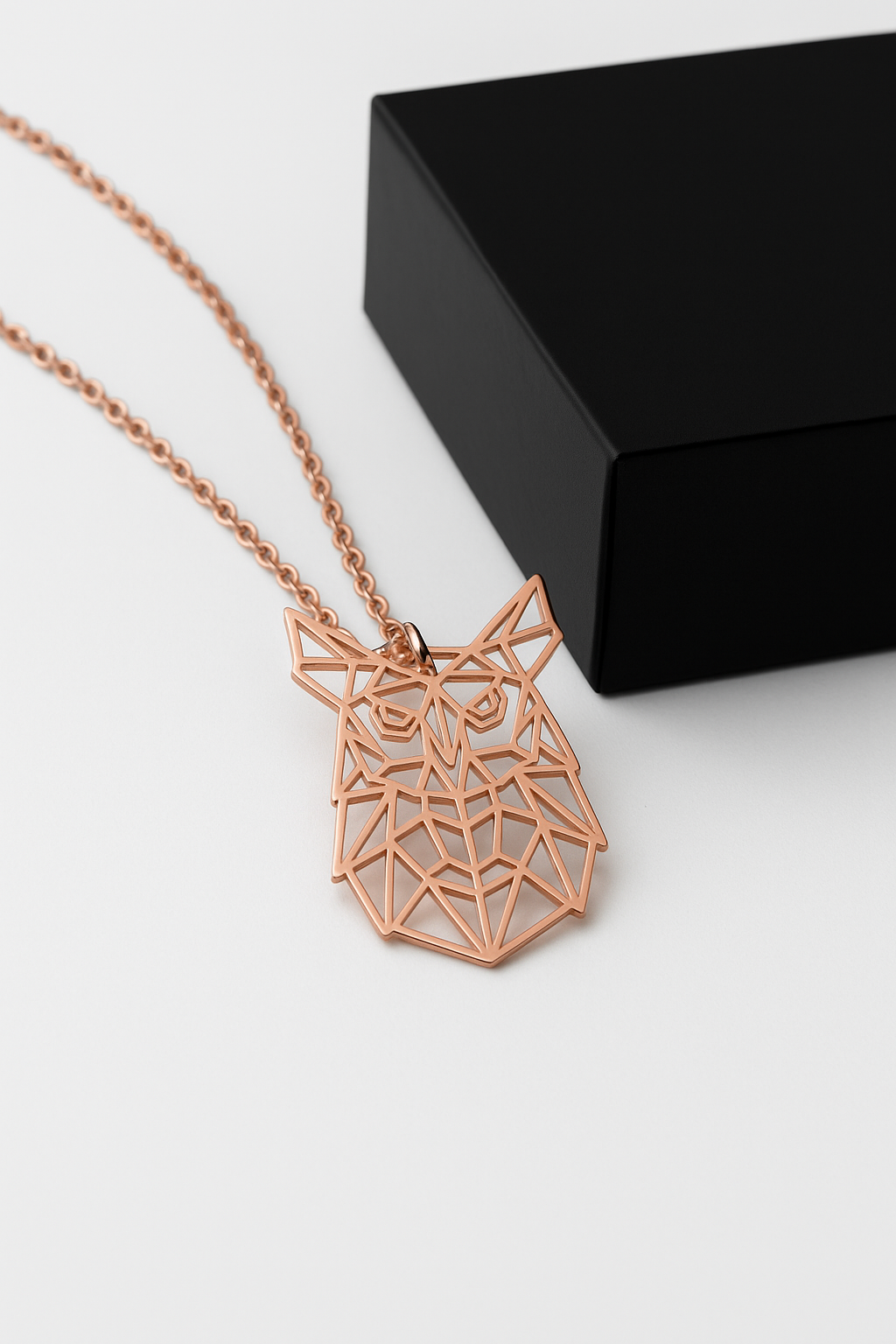 Geometric Owl Necklace