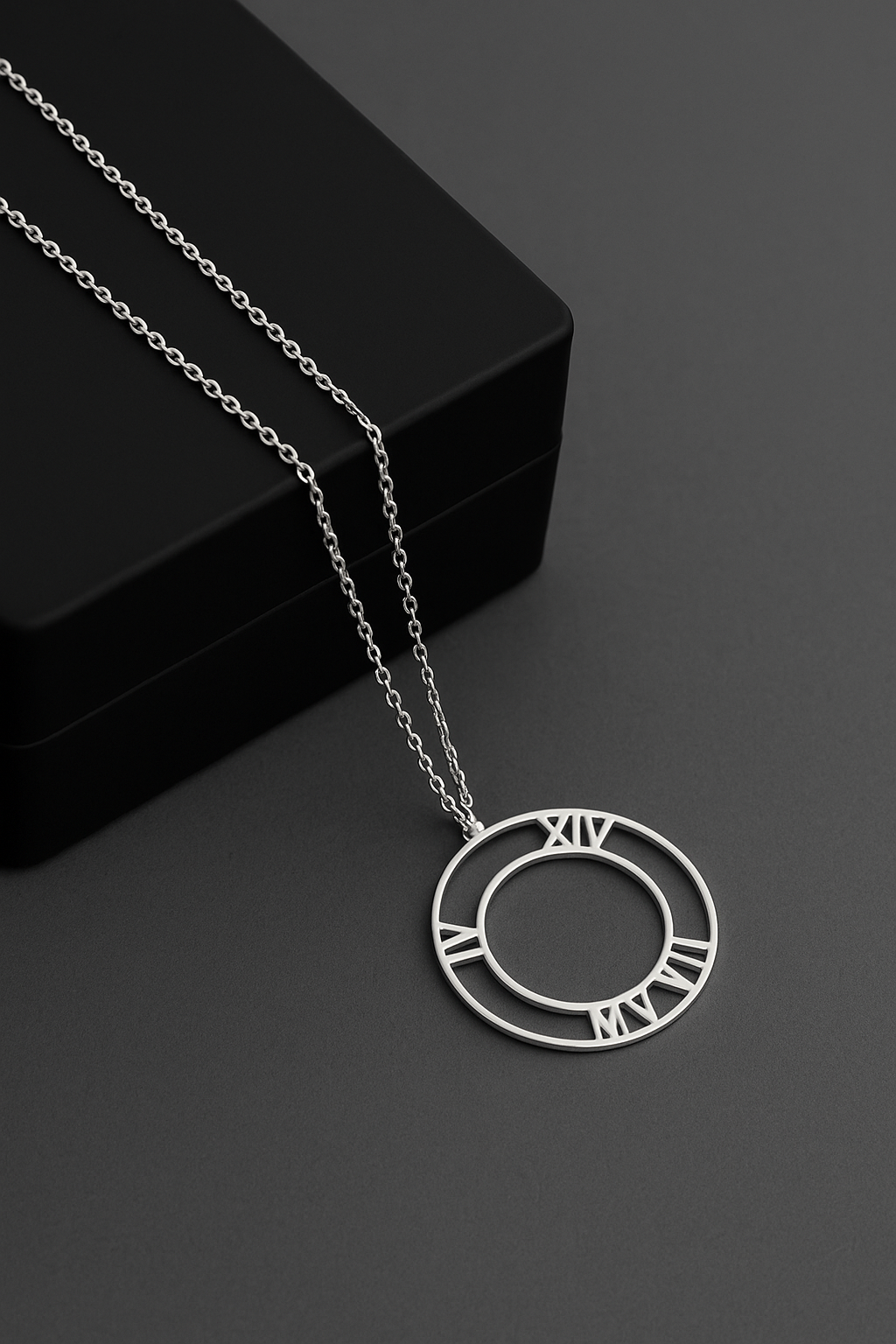 Roman Numerals Date Necklace - Custom