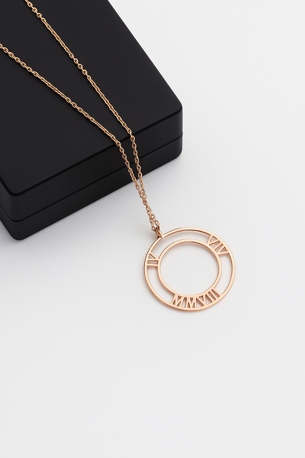 Roman Numerals Date Necklace - Custom