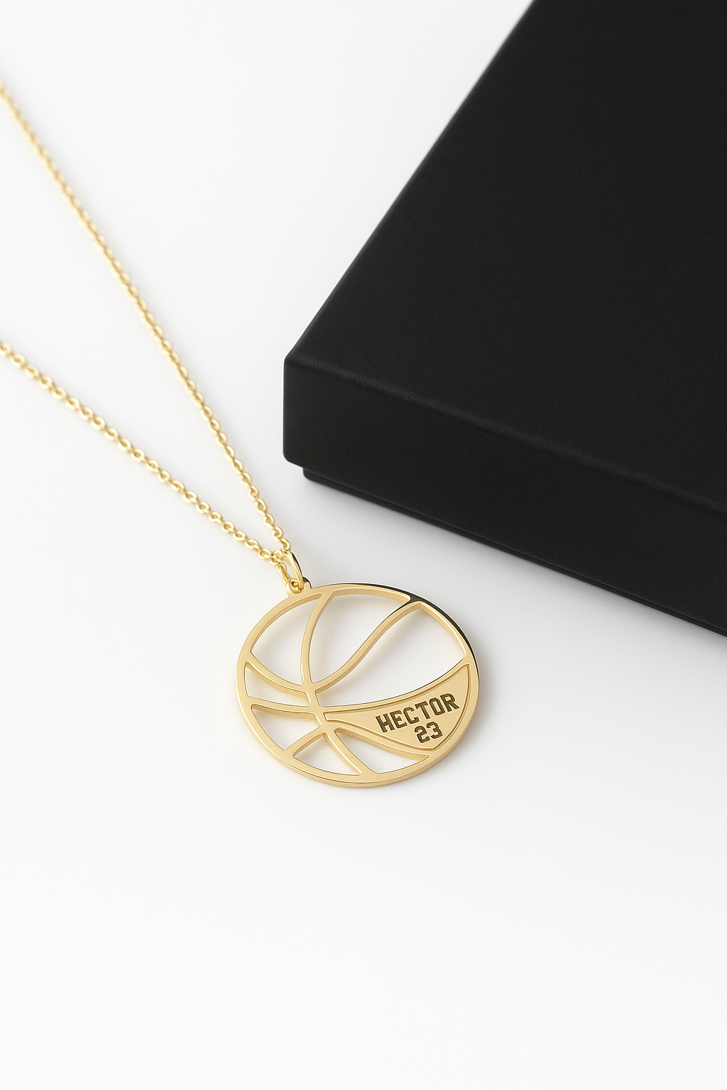 Custom Basketball Name Necklace
