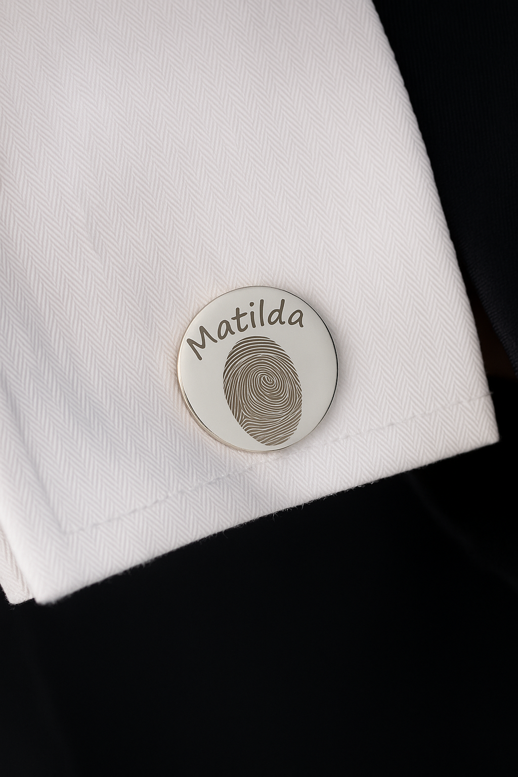 Custom Fingerprint Cufflinks